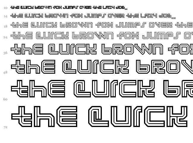 Lunasol font waterfall